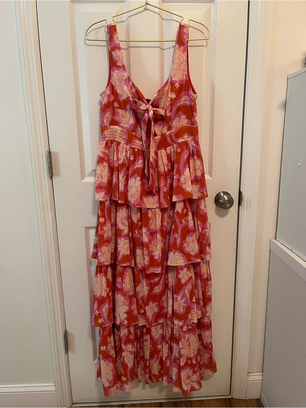 Anthropologie Vineet Bahl Tiered Ruffle Floral Maxi Dress - Picture 12 of 12